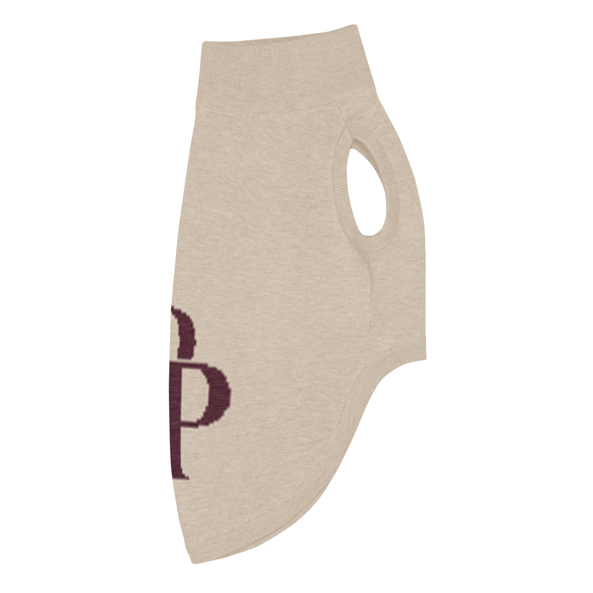 Public Pups Preppy Dog Sweater — Chai & Crimson
