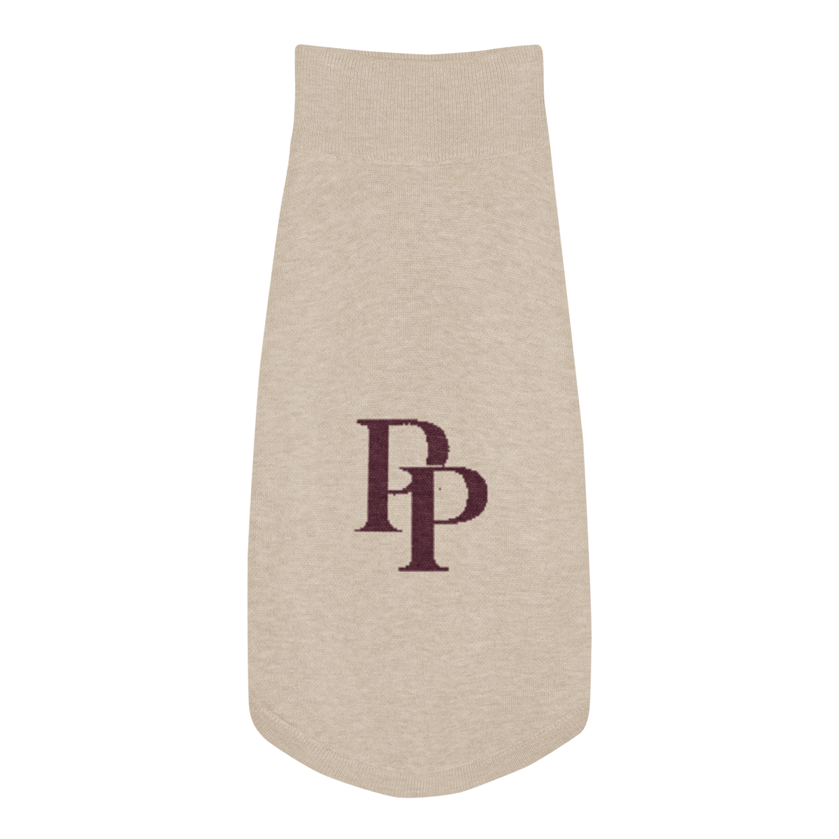Public Pups Preppy Dog Sweater — Chai & Crimson