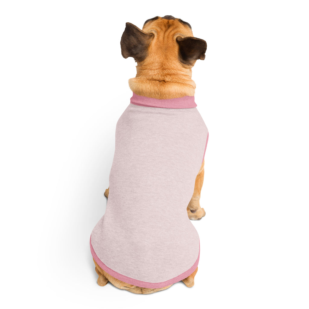 Dog wearing Public Pups Classic Knitted Dog Sweater back view