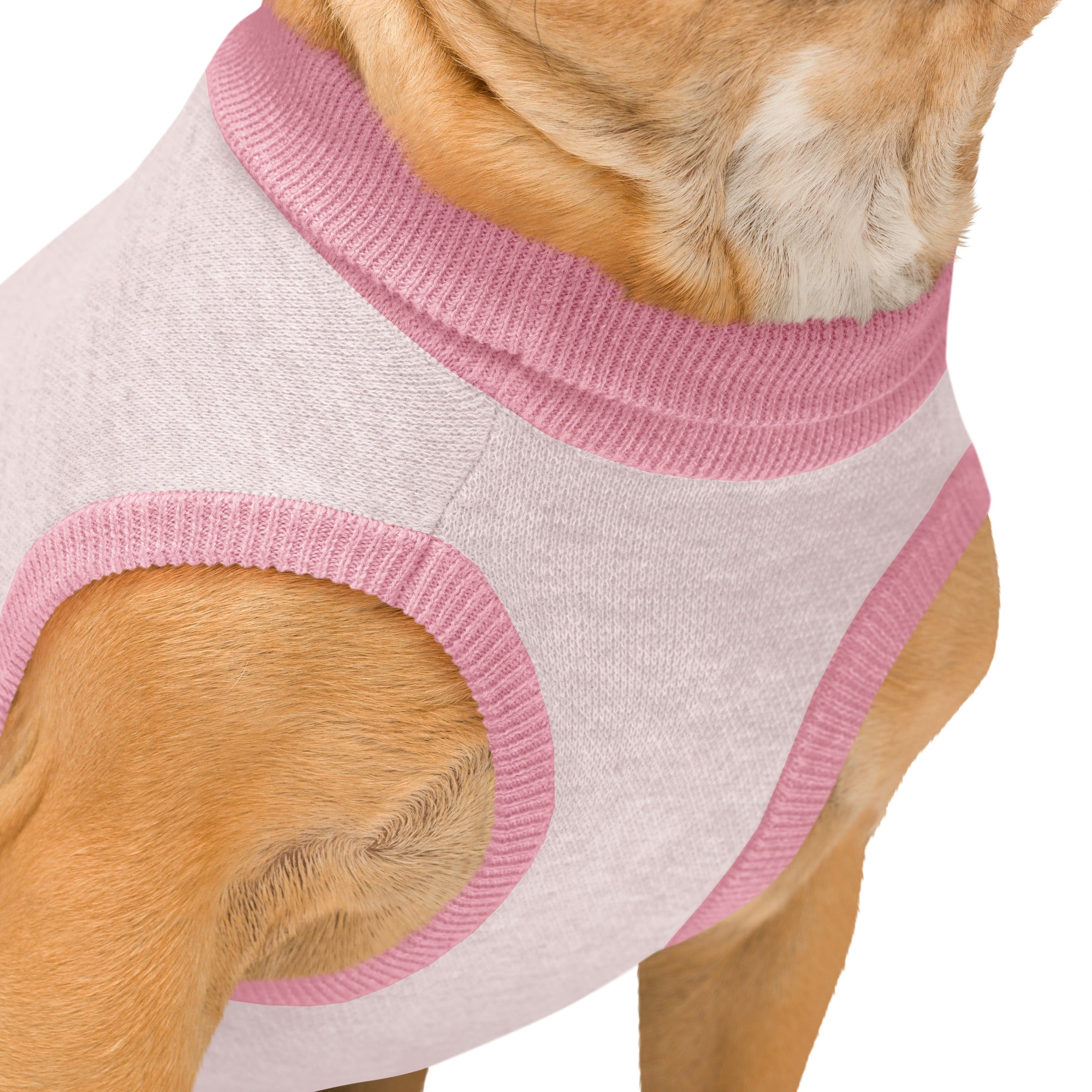 Public Pups Classic Knitted Dog Sweater fabric detail