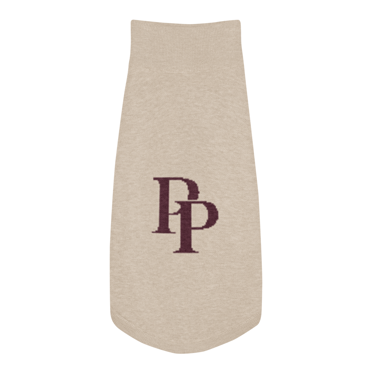 Public Pups Preppy Dog Sweater — Chai & Crimson