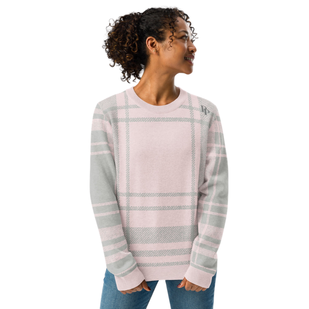 French Slate & Rose crewneck sweater, front view