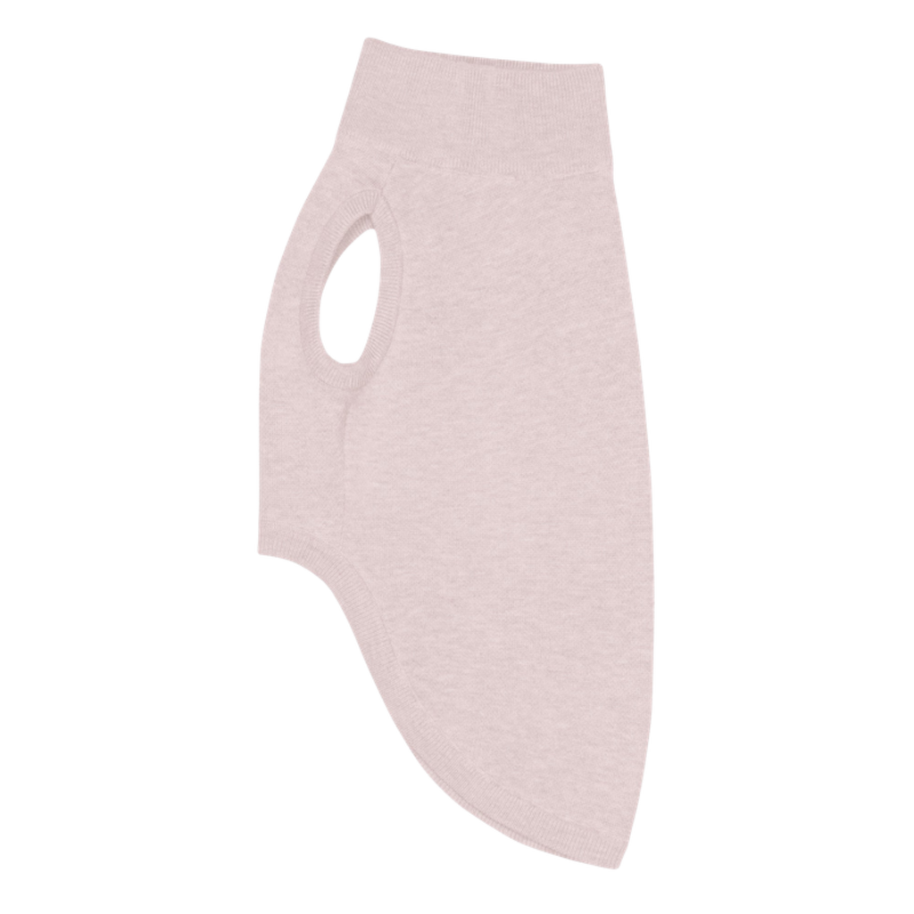 Public Pups Preppy Dog Sweater in Ballerina Pink, left angle view