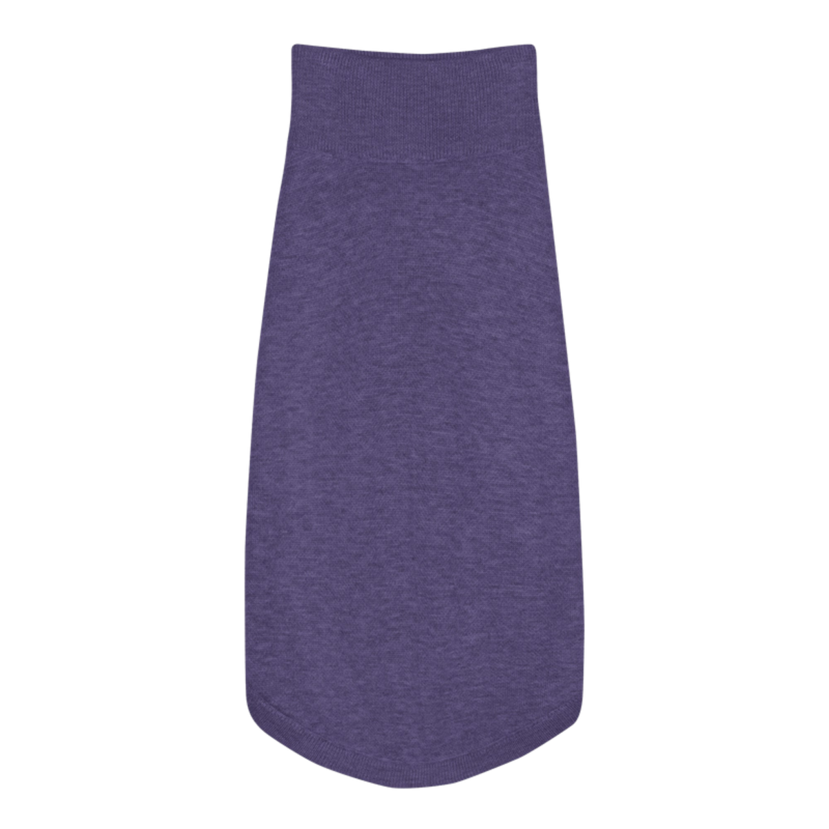 Public Pups Preppy Dog Sweater in Clubhouse Purple, back view