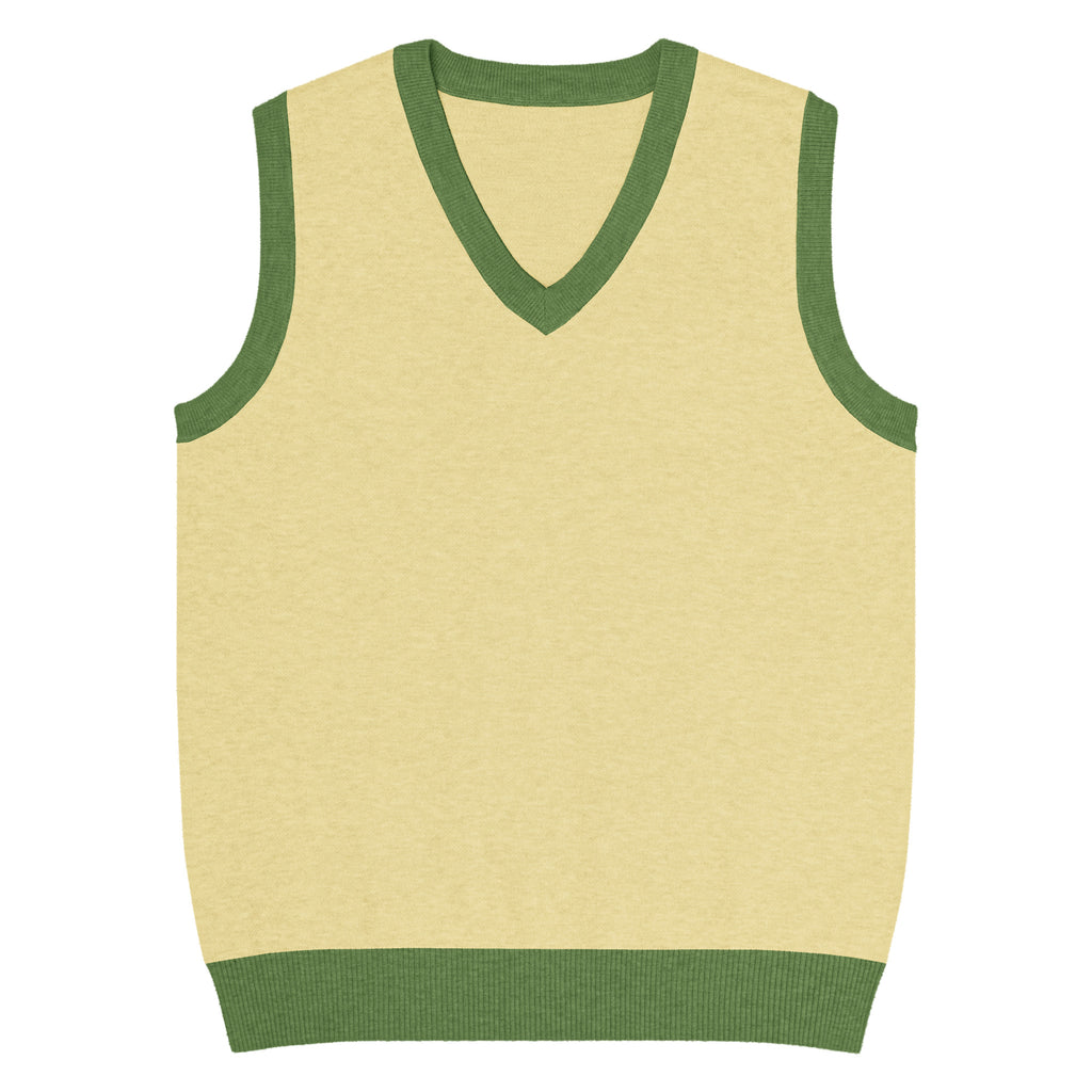 Public Prep Classic Knit V Neck Vest Flat Lay Front