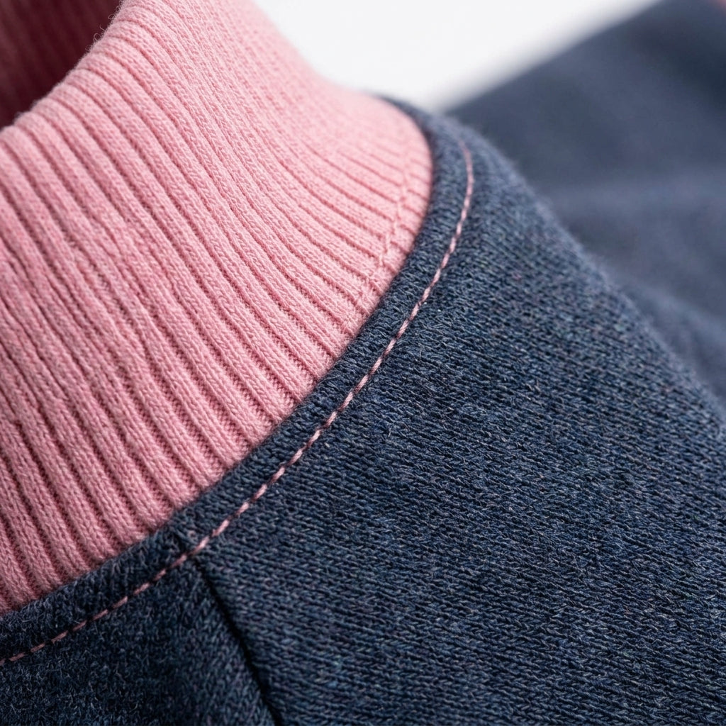 Public Pups Classic Knitted Dog Sweater close-up knit detail